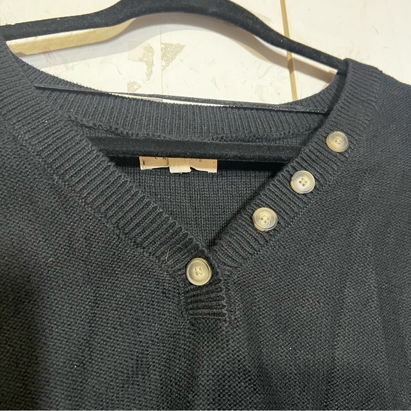 PacSun LA Hearts Cropped Sweater Black Size Large - Picture 3 of 6